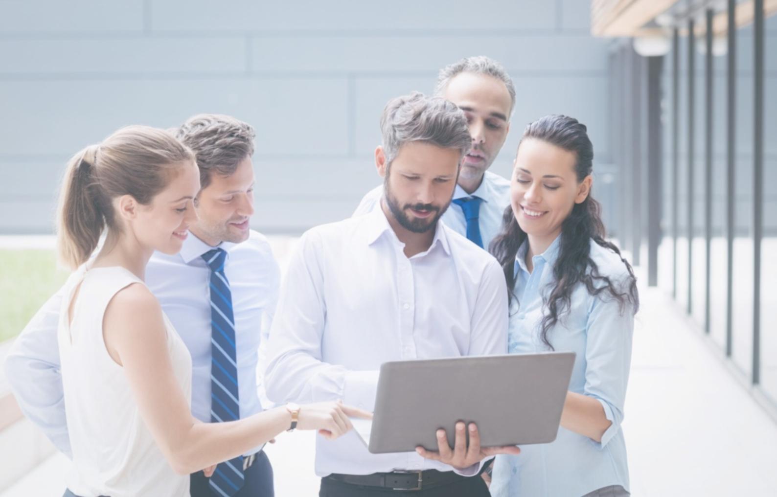 Professional meeting discussing financial strategies